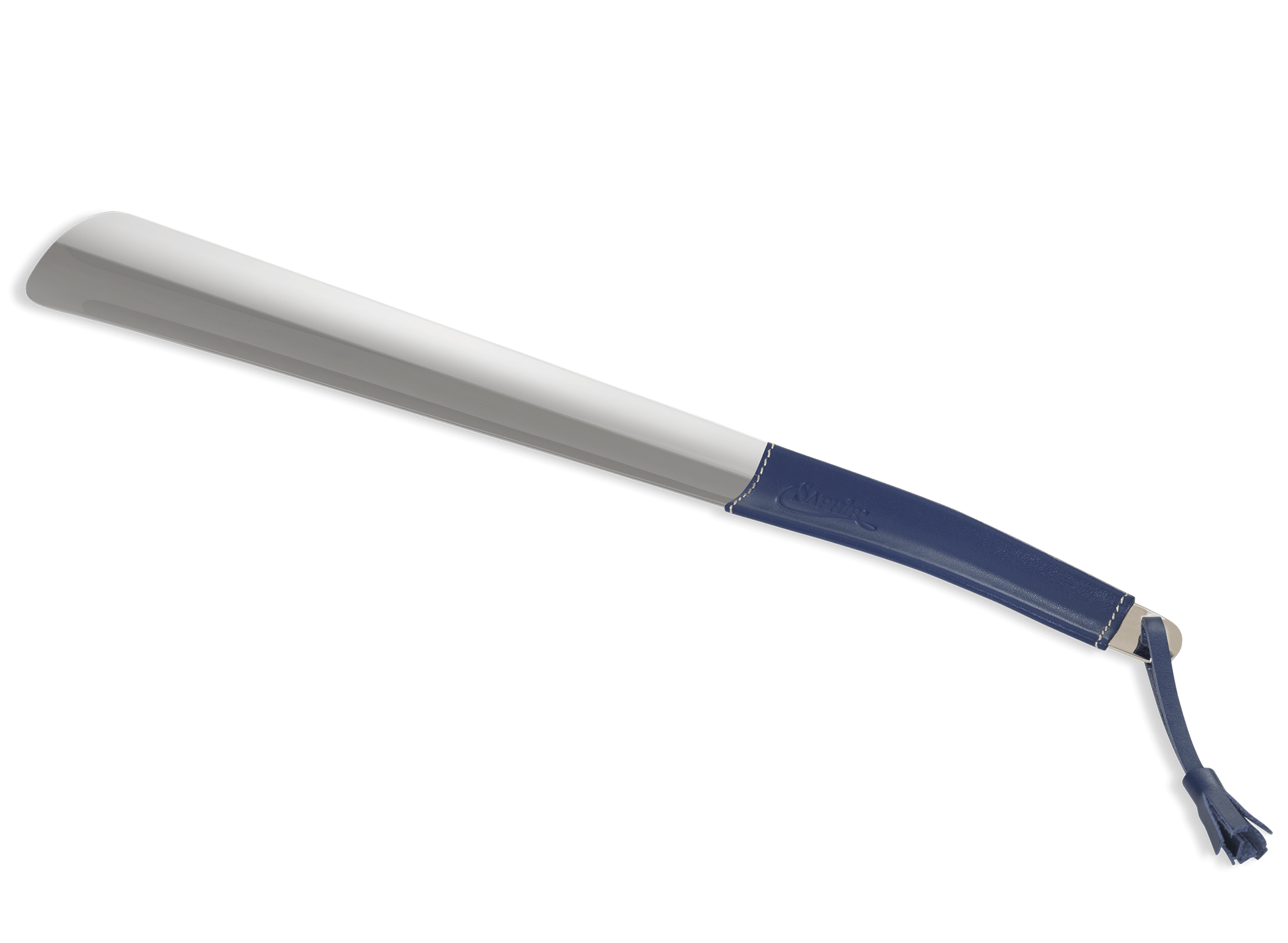 Silver Shoe Horn - Blue - Saphir Médaille d'Or #colour_blue-leather